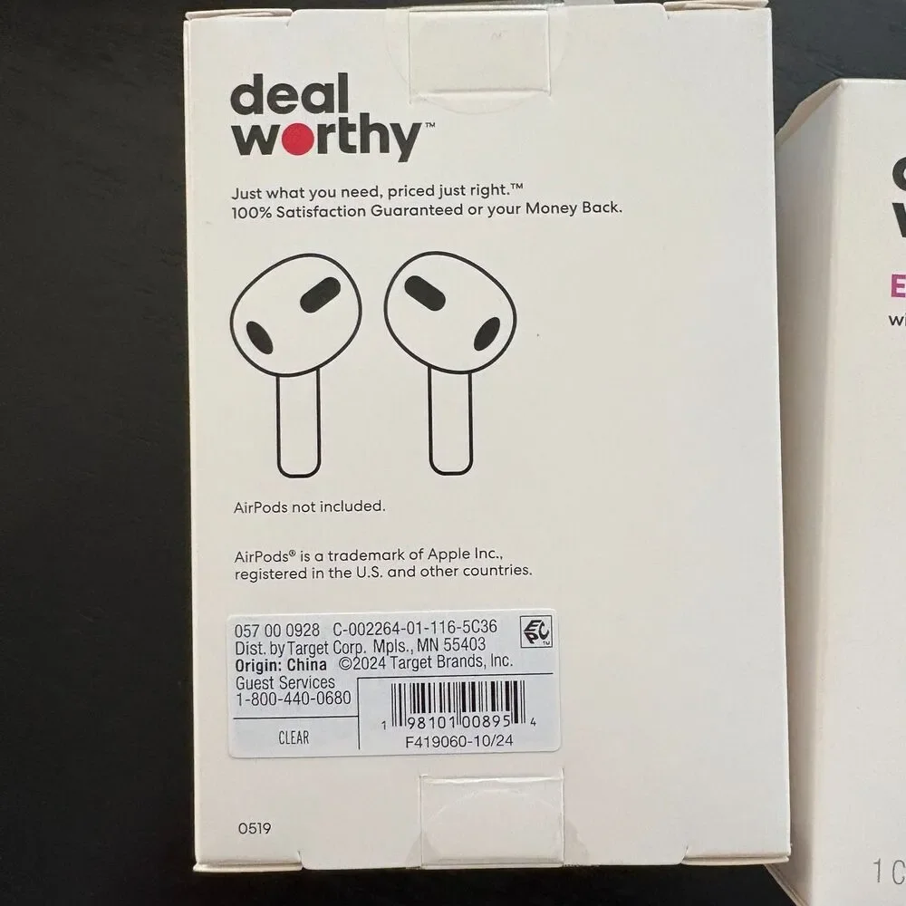 Earbud Case Covers (HeyDay & Deal Worthy) Wireless Charging Compatible - 12 sets